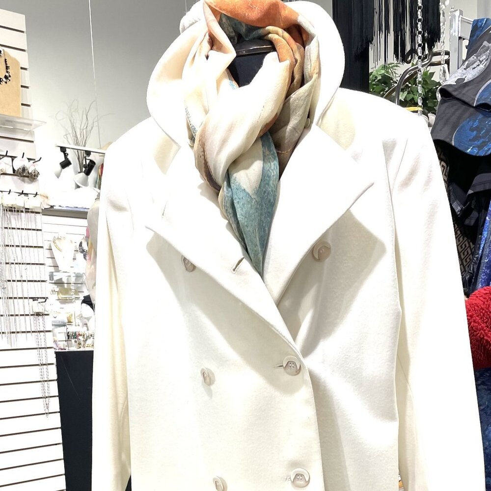 COPY - PLUS SIZE Cashmere Full Length Military Style Coat